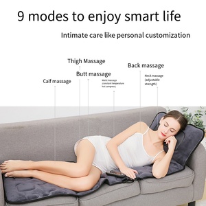 Masajeador Lumbar y de espalda eléctrico plegable de alta calidad, colchón de masaje Shiatsu corporal, <span class=keywords><strong>almohadilla</strong></span> de colchón de masaje térmico con vibración - Product Image 5