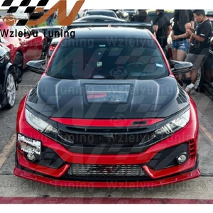 Parrilla de parachoques delantero de fibra de carbono de nuevo estilo y ajuste de párpado para Honda <span class=keywords><strong>Civic</strong></span> FK8 <span class=keywords><strong>TypeR</strong></span> 3 uds 2017-2022 montaje de alta calidad - Product Image 4
