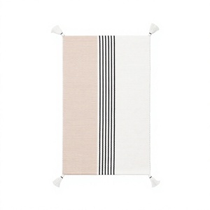 Tapis de bain de luxe floral multicolore personnalisé, écologique, séchage rapide, en coton, fabriqué à la machine, vente en gros pour salles de bain - Product Image 1