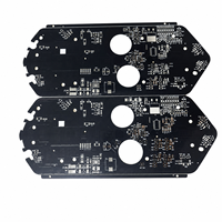 Production de cartes de circuits imprimés (PCB) de contrôle industriel FR4 avec masque de soudure noir personnalisé