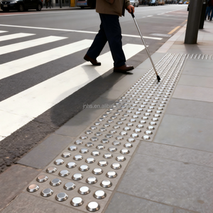 Tachuelas Táctiles de Acero Inoxidable 304/316 para Caminos para Ciegos y Seguridad Pública, Certificación ISO9001, Alta Visibilidad - Product Image 6