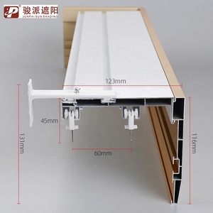 Tenda a Quattro Funzioni Resistente <span class=keywords><strong>con</strong></span> <span class=keywords><strong>Doppio</strong></span> <span class=keywords><strong>Binario</strong></span> e Luce LED, Nuovo Modello in Alluminio <span class=keywords><strong>per</strong></span> Hotel, Uffici e Ambienti Commerciali - Product Image 3