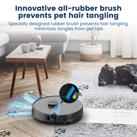 AIRROBO 5500pa Robot Aspirateur Laveur Laser Autonettoyant pour Tapis et Poils d'Animaux avec Vidage Automatique et Recharge