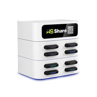Borne de recharge de batteries externes partagées à 8 emplacements – Distributeur automatique de batteries mobiles pour la location