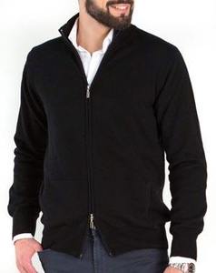 <span class=keywords><strong>Cardigan</strong></span> in Puro Cashmere da Uomo con <span class=keywords><strong>Zip</strong></span> Integrale sul Collo - Product Image 3