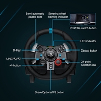 Volant de course Logitech G29 original avec pédalier et levier de vitesses pour manette PS3 / PS4 / PS5 - Idéal pour le dropshipping