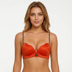 <span class=keywords><strong>Soutien</strong></span>-<span class=keywords><strong>gorge</strong></span> invisible push-up en maille orné de strass sans armatures pour femme - Product Image 1