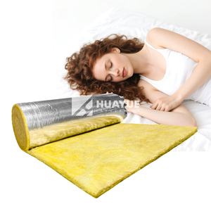 Couverture en laine de verre en aluminium industriel HUAYUE 50 mm (<span class=keywords><strong>épaisseur</strong></span> de 25 à 150 mm) pour usage domestique et commercial - Product Image 2