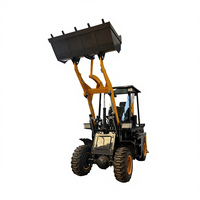 Neuer 4x4 Kompakt-Mini-Laufbau-Frontbagger-Traktor mit Radlader-Anlage günstig zu verkaufen