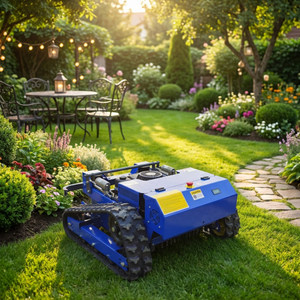 Uzaktan Kumandalı Çim Biçme Makinesi 550mm Kesim Genişliği Mangan Çelik Bıçak Yüksek Beygir Güçlü Motor Geniş Palet Tasarımı Ev/Avlu İçin - Product Image 1