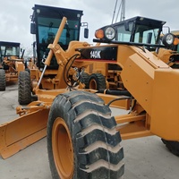 Niveleuse sur pneus Caterpillar 140K d'occasion de 14 tonnes avec moteur et pompe haute performance, modèle 2024, bon marché, en stock, 90 % neuve