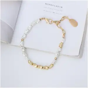 Fashion Jewelry Necklaces Waterproof Picture Custom Real Pearl Double Cross Wood Rosary Zodiac With Name Accessory Necklace