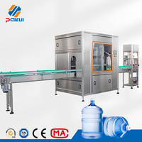 Machine de remplissage d'eau 600 BPH pour bidons de 5 gallons, équipement automatique de rinçage, remplissage et bouchage, fabricant direct pour usine d'eau pure
