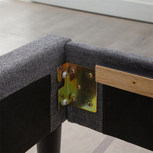 Mobilier de chambre à coucher rembourré de Style européen, <span class=keywords><strong>lit</strong></span> double pour adulte - Product Image 4