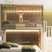 Apartment-Etagenbett für Kinder & Erwachsene Massivholz Minimalistisches Design Multifunktionales Hochbett Platzsparendes Bett