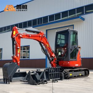 LOGWAY Spedizione Gratuita, Mini Escavatore Certificato CE Euro V Premium per Uso Domestico e Frutteti con Accessori Completi - Product Image 1