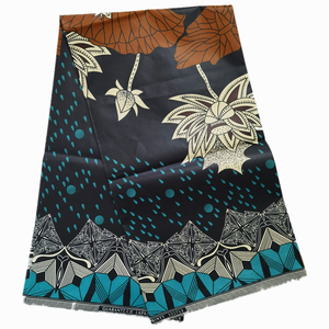 ZHAORUN Commandez le nouveau modèle de tissu wax africain brodé de sequins, style imprimé wax 100% coton Ankara pour robe de femme - Product Image 1