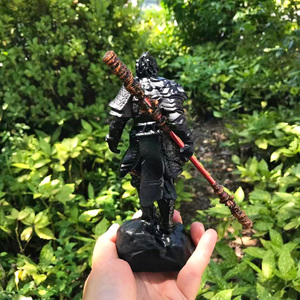 Offres Spéciales dernière conception obsidienne soleil Wukong singe roi fils Goku sculpture sculpté à la main mythes chinois sculpture pour artisanat cadeau - Product Image 5
