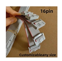 Câble plat d'affichage à LED d'isolation de PVC de conducteur de cuivre de 16 bornes Taille faite sur commande avec la ligne d'espacement de 2 cm Aiguille grise d'aiguille grise