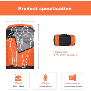 <span class=keywords><strong>Sac</strong></span> <span class=keywords><strong>de</strong></span> <span class=keywords><strong>couchage</strong></span> <span class=keywords><strong>de</strong></span> haute qualité pour deux <span class=keywords><strong>personnes</strong></span>, <span class=keywords><strong>hiver</strong></span>, camping en plein air, <span class=keywords><strong>sac</strong></span> <span class=keywords><strong>de</strong></span> <span class=keywords><strong>couchage</strong></span> double pour couple - Product Image 2