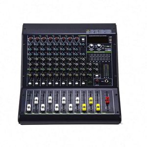 Console de mixage audio métallique <span class=keywords><strong>Dante</strong></span> RX8 8 canaux avec <span class=keywords><strong>Bluetooth</strong></span> et USB, égaliseur 7 bandes, effets intégrés, prix bas, MOQ 1 pièce - Product Image 2