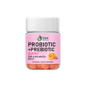Gummies prébiotiques et probiotiques les plus vendues : Carbohydrates totaux ou soulagement des troubles digestifs occasionnels, santé intestinale, absorption - Product Image 1