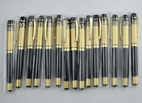 GemFully LOW quantité minimale de commande Design classique Stylo promotionnel de luxe Stylo à bille lourd Noir Or Marque Stylo à bille en métal
