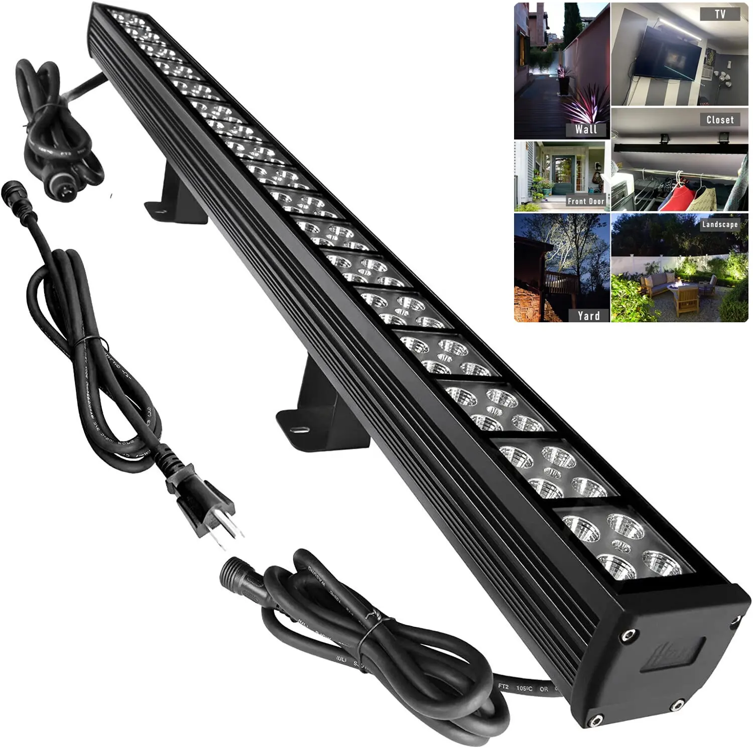 High Power DMX 72W LED Wall Washer Light Linear LED Bar IP65 impermeabile indoor Outdoor Landscape Lighting con progetto di facciata