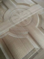 Placage En Bois naturel Peau De Porte mdf deep moulé panneau de porte de la peau
