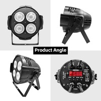Lampu panggung panas COB 4-eye 4*50W 2in1 lampu parkir LED putih dan hangat lampu konser KTV lampu sorot putih dingin