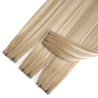 Ekstensi Rambut Manusia Remy Burma Lan Xun Hair Double Drawn Genius Weft Invisible 60g Berat 26 Inch Private Label