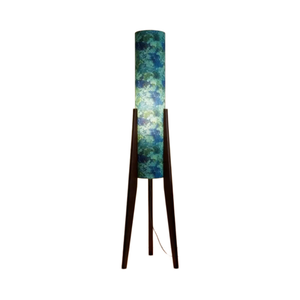 Lampe sur pied en <span class=keywords><strong>papier</strong></span> fleuri Baozhao Xuan pour salon, canapé, chambre à coucher, style Wabi-sabi <span class=keywords><strong>chinois</strong></span>, nouveau design, ambiance vintage - Product Image 1