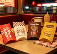 Boîte en papier alimentaire recyclable, particulièrement adaptée aux tartes, applicable à divers restaurants de restauration rapide