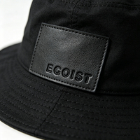 Écussons en cuir véritable écologiques personnalisés, étiquettes thermocollées pour chapeaux, vêtements, accessoires de mode, vente en gros OEM