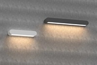 Lampe murale LED longue 24W, en aluminium, étanche IP65, forme boussole, lampe murale LED ovale