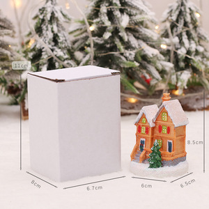 YQ-231 gros vacances décoration résine éclairée <span class=keywords><strong>maison</strong></span> de village de noël - Product Image 4