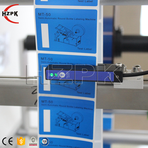 Machine d'étiquetage semi-automatique double face pour bouteilles rondes - Product Image 5