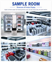 Boîte de rangement et de présentation pour disques vinyles DJ, en aluminium argenté, professionnelle, durable, luxueuse, classique, simple, pour collection d'albums