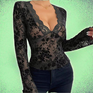 2024 été femmes droite mode imprimé Cardigan T-Shirt Sexy maille dentelle naturel taille genou longueur Satin robe de soirée chaude - Product Image 3