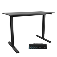 Bureau Électrique Monomoteur Intelligent et Esthétique, Multifonctionnel pour le Bureau et la Maison, à Hauteur Réglable