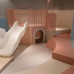 Надежная безопасная игровая площадка для помещений, мягкая игровая площадка, набор для детей, Коммерческая детская игровая площадка с шариковым бассейном и горкой - Product Image 1