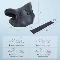 Oreiller chauffant pour le cou et les épaules, dispositif de Traction cervicale avec coussin chauffant en graphène, oreiller chiropratique