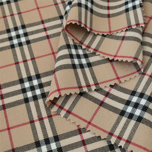 Tissu en polyester et élasthanne à carreaux populaire, fil teint, motif écossais vintage, pour costume, robe, pantalon, jupe - Product Image 4