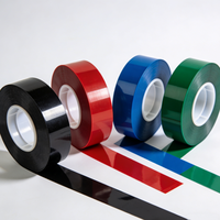 TS DOWREN Hitam 30mm X 100m Gulungan Pita Cetak Foil Panas Bahan PET Kompatibel dengan Printer Label Ukuran Dapat Disesuaikan