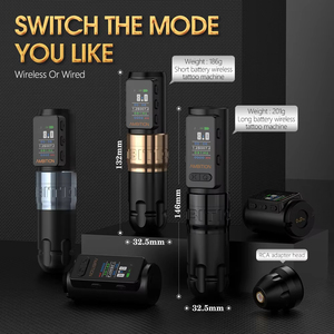 Tham vọng người lính max 2400mAh mạnh mẽ coreless động cơ chuyên nghiệp Tattoo Gun Set hình xăm không dây bút máy đầy đủ hoàn chỉnh Kit - Product Image 2