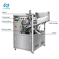 Machine de remplissage et de scellage de tubes entièrement automatique à grande vitesse avec scellage par ultrasons pour le remplissage de tubes de crème et de lotion cosmétique
