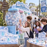 Ornements de paysage en résine pour jardin féerique, thème ours polaire et iceberg, tendance de merchandising de souvenirs de zoo et de décoration de bureau