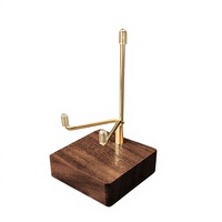 Support de présentation de bureau personnalisé en bois et cristal, support en bois personnalisé pour cristal