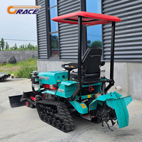 Motoculteur Rotatif Amphibie à Livraison Rapide 35 CV pour Rizière, Motoculteur Rotatif Multifonctionnel Diesel pour Ferme