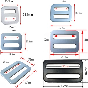Boucle coulissante en métal robuste pour ceinture, attache élastique à verrouillage rapide, ajusteur de longueur de sangle, accessoires pour collier de chien et sacs à main - Product Image 3
